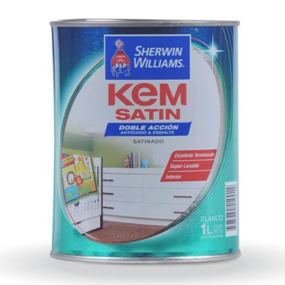 1 lts Kem Satin Doble Acción Blanco