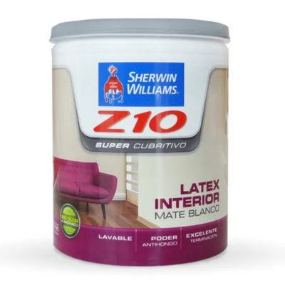 1 lts Látex Interior Z10 Mate Blanco