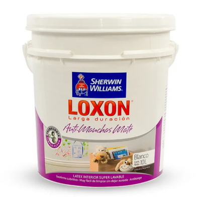 10 lts Loxon Antimanchas Mate Blanco