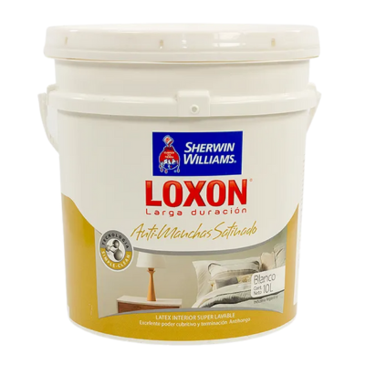 10 lts Loxon Antimanchas Satinado Blanco