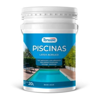 20 lts Piscinas Base Acuosa Blanco Tersuave