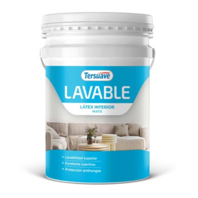 20 lts Lavable Látex Interior Mate Blanco Tersuave