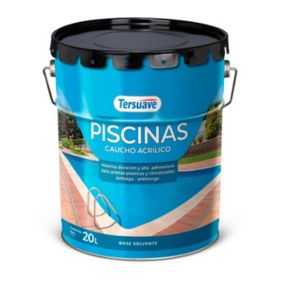 20 lts Piscinas Base Solvente Blanco Tersuave