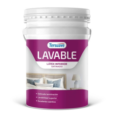 20 lts Lavable Látex Interior Satinado Blanco Tersuave