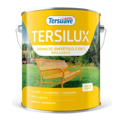 4 lts Esmalte Sintético Brillante 3 en 1 Blanco Tersuave