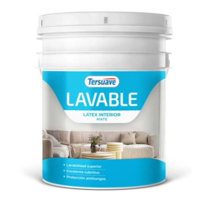 10 lts Lavable Látex Interior Mate Blanco Tersuave