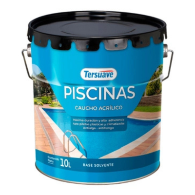 10 lts Piscinas Base Solvente Blanco Tersuave