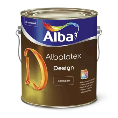 4 lts Albalatex Design Satinado Blanco