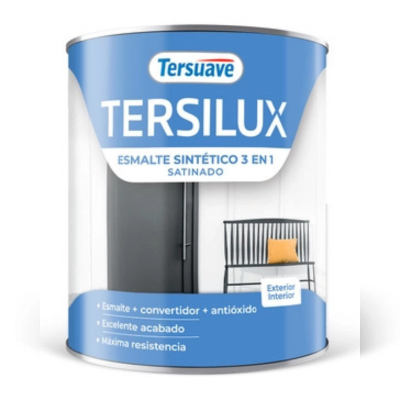 1 lts Esmalte Sintético Satinado 3 en 1 Blanco Tersuave