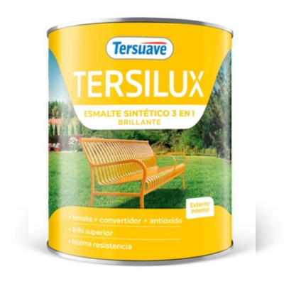 1 lts Esmalte Sintético Brillante 3 en 1 Blanco Tersuave