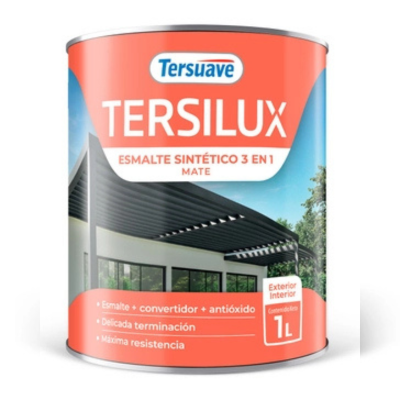 1 lts Esmalte Sintético Mate 3 en 1 Blanco Tersuave