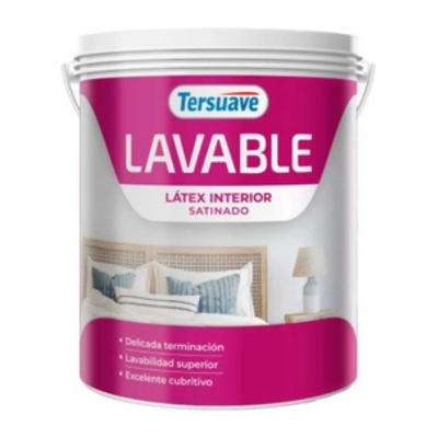 4 lts Lavable Látex Interior Satinado Blanco Tersuave