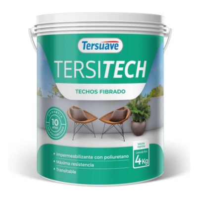 4 lts Tersitech Fibrado Membrana Líquida Blanco Tersuave