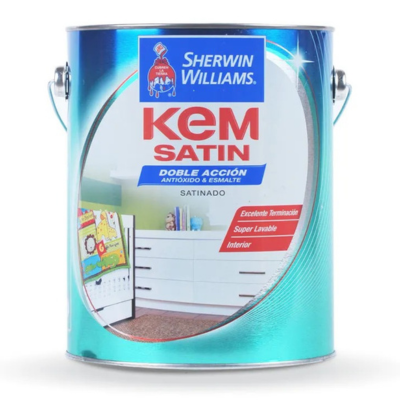 4 lts Kem Satin Doble Acción Blanco