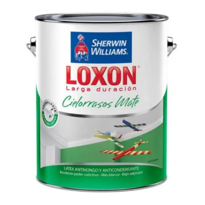 4 lts Loxon Cielorrasos Mate Blanco