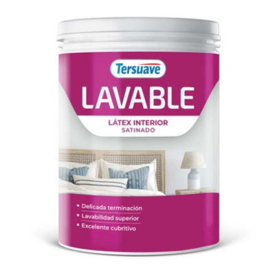 1 lts Lavable Látex Interior Satinado Blanco Tersuave