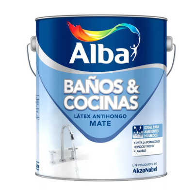 4 lts Antihongos Baños y Cocinas Blanco Alba