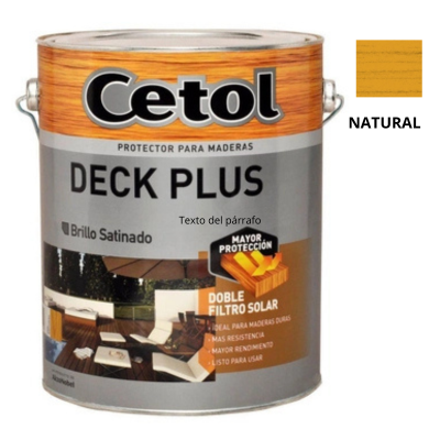 1 Lts Cetol Deck Plus Natural