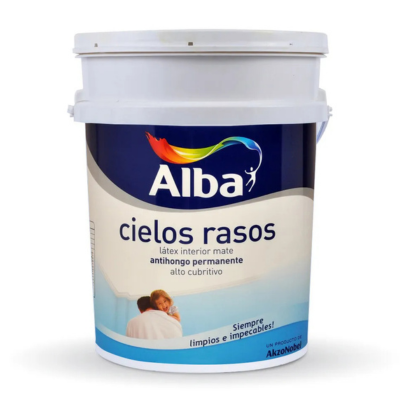 20 lts Alba Cielorrasos Mate Blanco