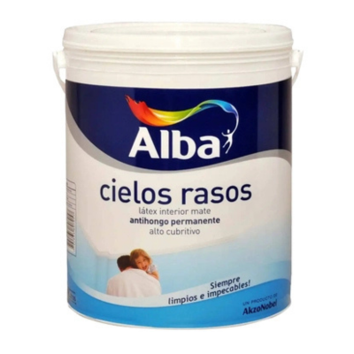 1 lts Alba Cielorrasos Mate Blanco