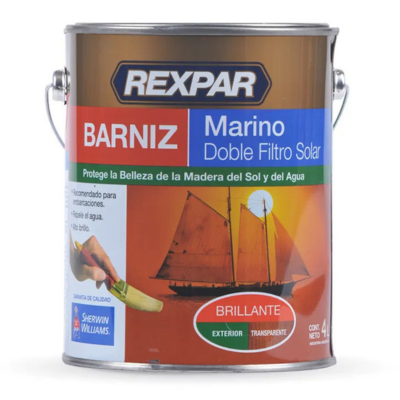 4 lts Barniz Marino Rexpar Doble Filtro Solar