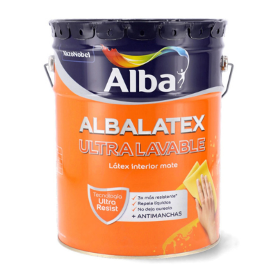 20 lts Albalatex Ultralavable Blanco