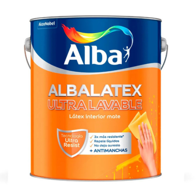 4 lts Albalatex Ultralavable Blanco