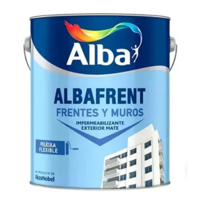 4 lts Albafrent Frentes y Muros Mate Blanco