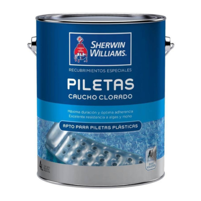 4 lts Piletas Caucho Clorado Blanco