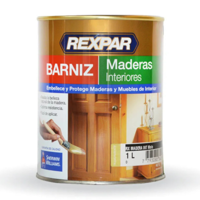 20 lts Barniz Rexpar Maderas Interiores Satinado