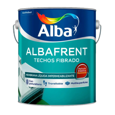 4 lts Albafrent Techos Fibrado Blanco