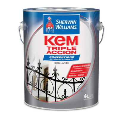 4 lts Kem Triple Acción Brillante Blanco