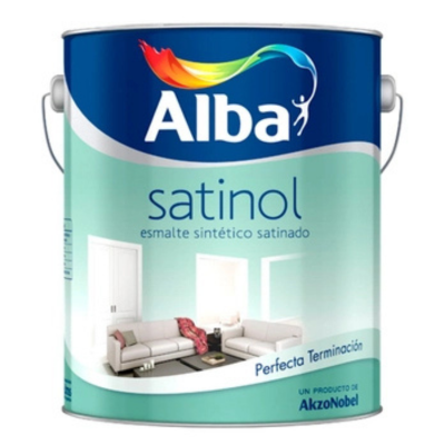4 lts Esmalte Sintético Satinol Blanco Alba