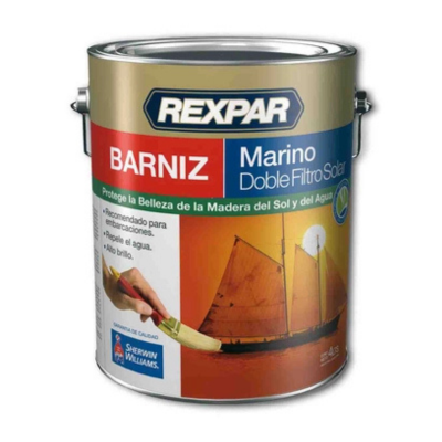 4 lts Barniz Rexpar Maderas Exteriores Satinado