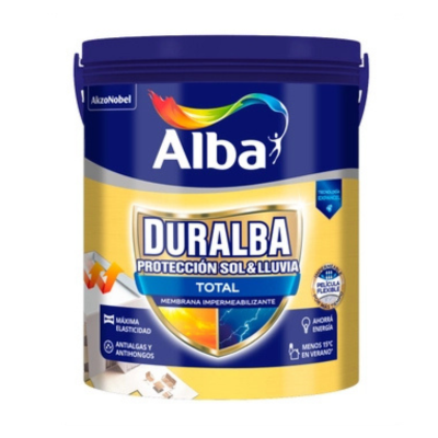 20 lts Duralba Techos Total Mate Blanco