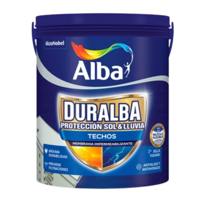 4 lts Duralba Techos Membrana Líquida Blanco