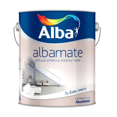 1 lts Albamate Esmalte Sintético Mate Blanco