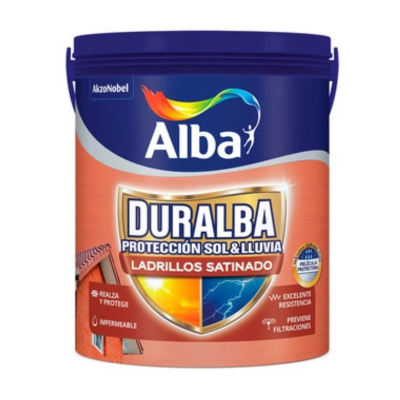 1 lts Duralba Ladrillos Satinado Incoloro