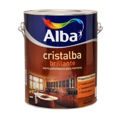 1 lts Cristalba Barniz Sintético Interior Brillante
