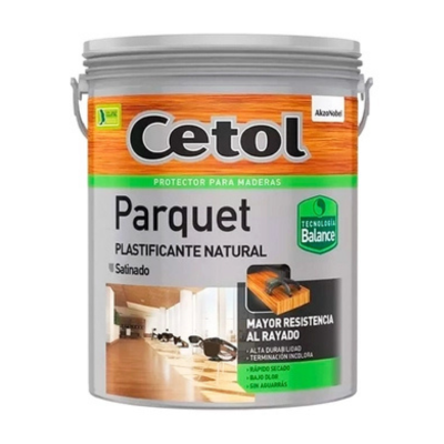 4 lts Cetol Parquet Satinado Plastificante Natural al Agua