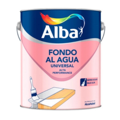 4 lts Fondo Al Agua Universal Blanco Alba