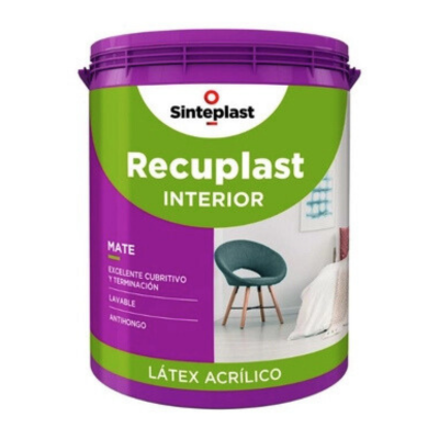 10 lts Látex Interior Mate Blanco Recuplast