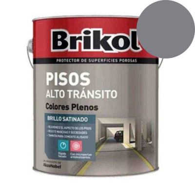 4 lts Brikol Pisos Alto Tránsito Gris